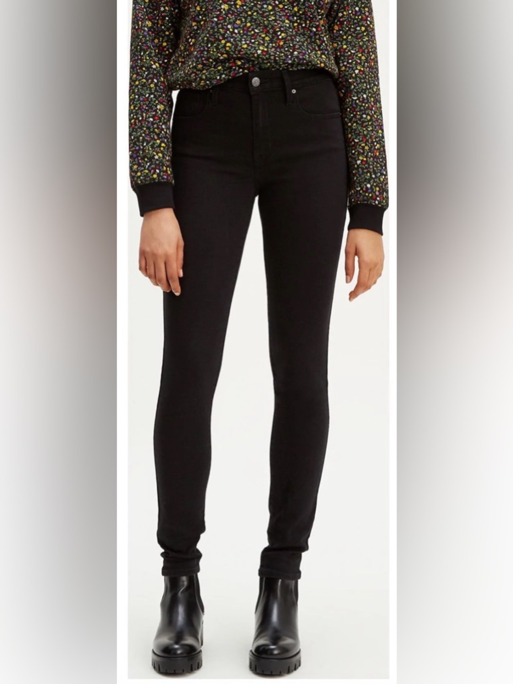 NWT Levi's 721 High-Rise Super Skinny Jeans - Black
